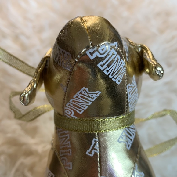 Victoria Secret 2014 Pink Fashion Show Gold Plush Dog Collectible - Picture 6 of 9